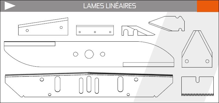 lame droite lame denture