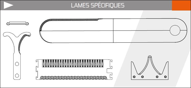 lames spéciales